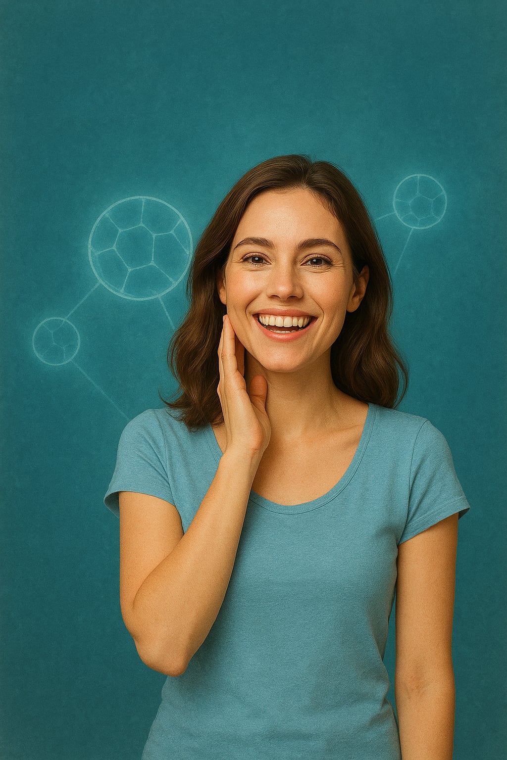 Mujer joven sonriendo